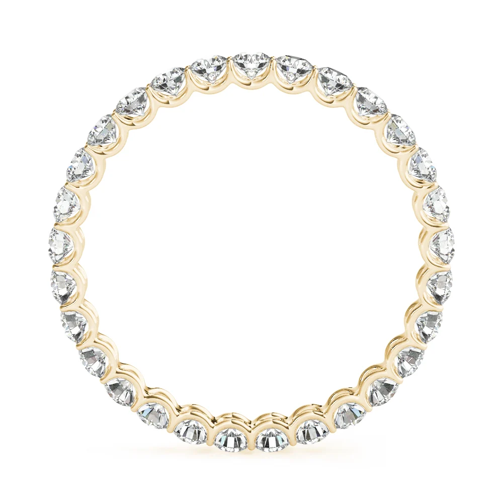 U-Prong Eternity Wedding Band - Image 6