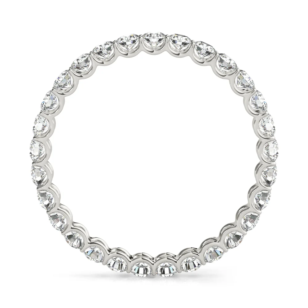 U-Prong Eternity Wedding Band - Image 2