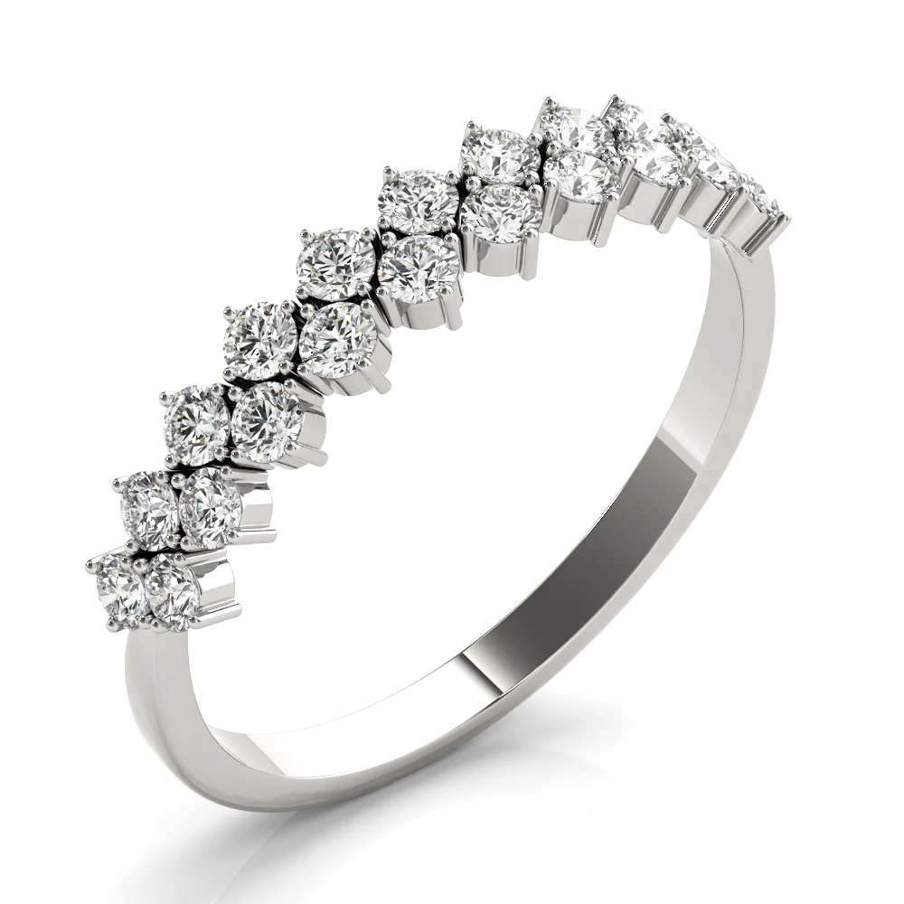 2-Row Prong Set Band - Image 4