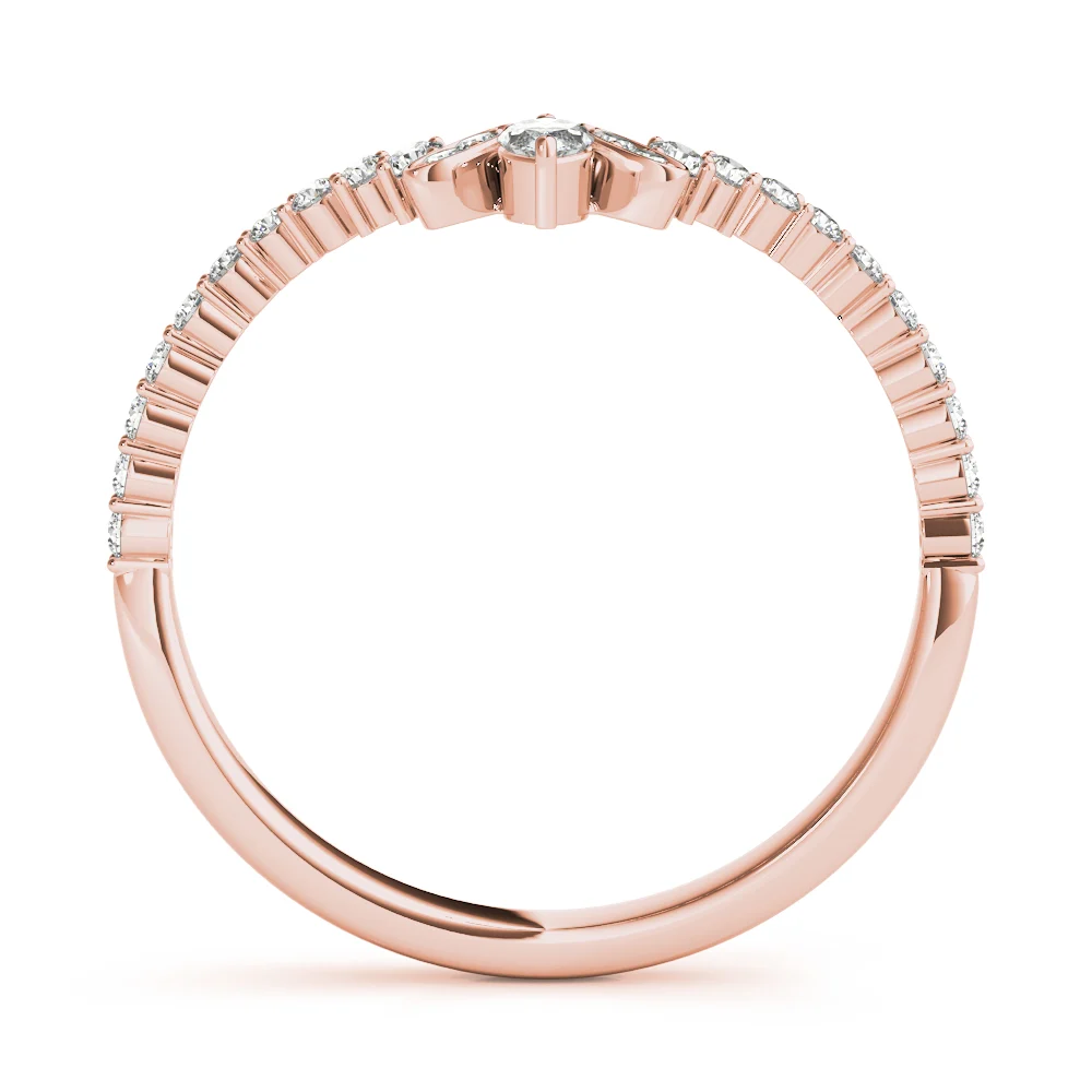 Marquise Chevron Wedding Band - Image 10