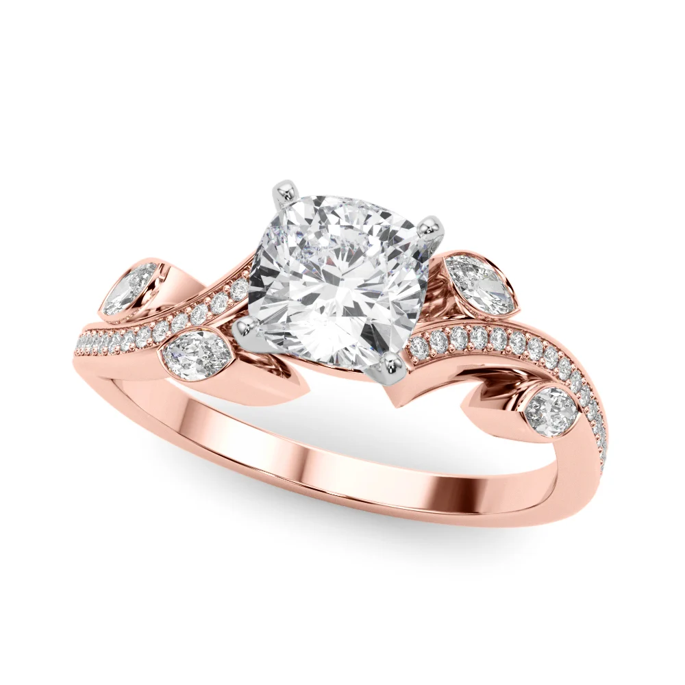 Marquise Accented Bypass Engagement Ring - Image 71