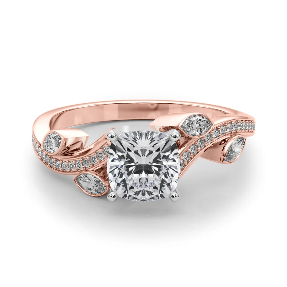 Marquise Accented Bypass Engagement Ring - Image 85