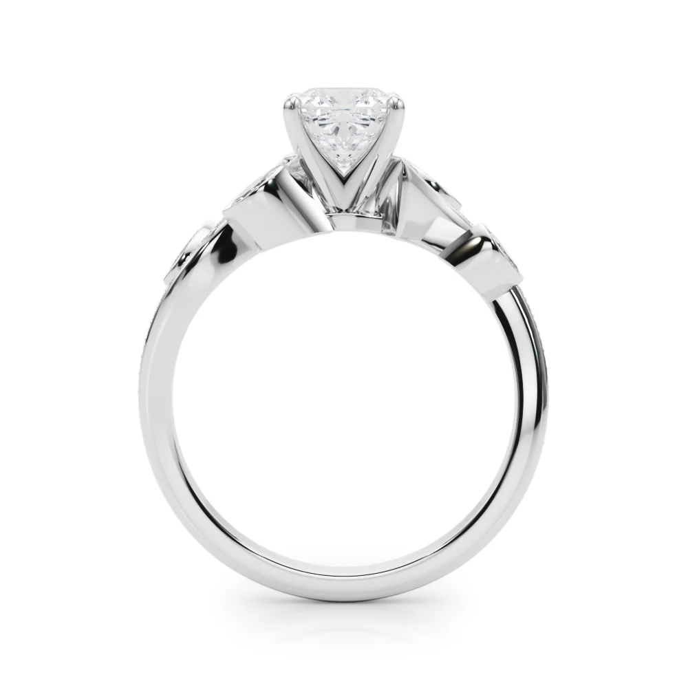 Marquise Accented Bypass Engagement Ring - Image 8