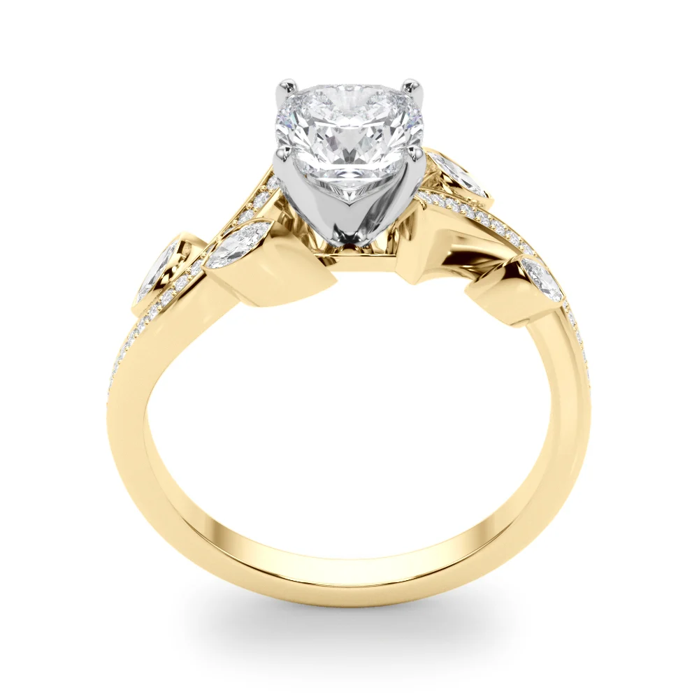 Marquise Accented Bypass Engagement Ring - Image 64