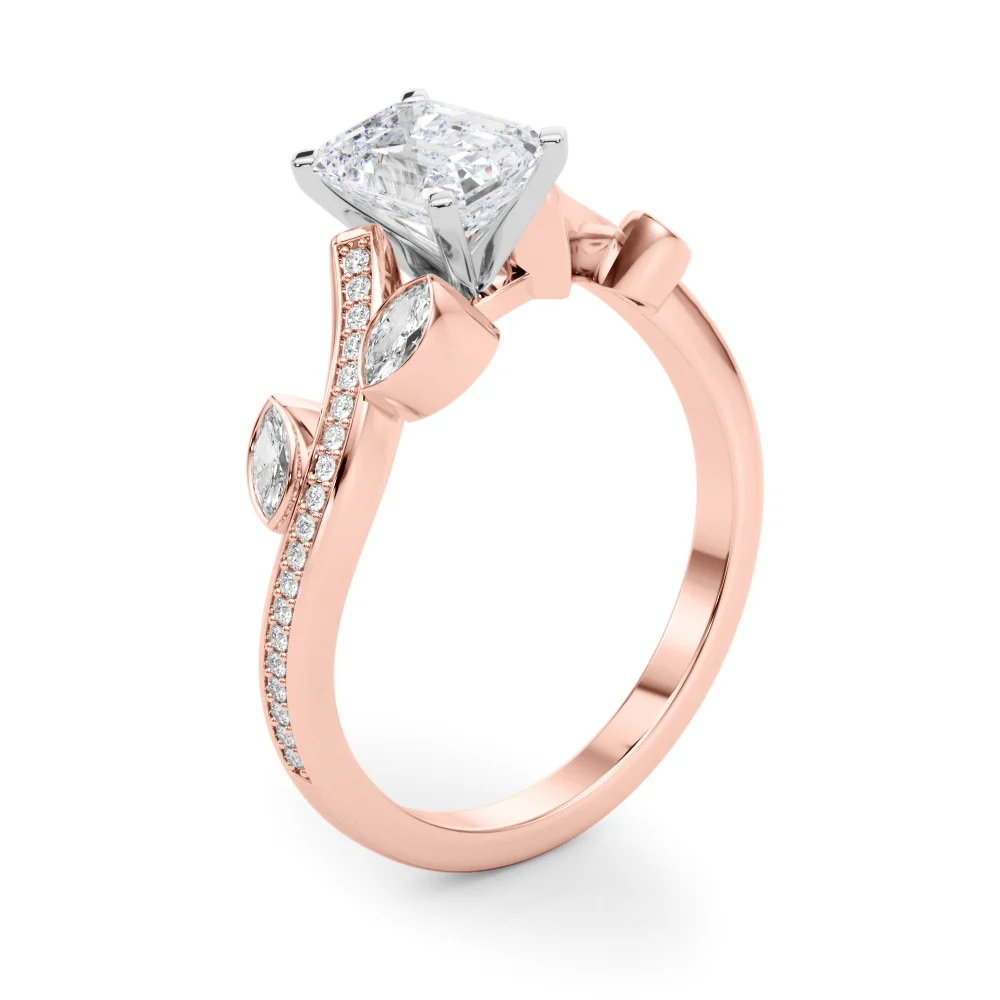 Marquise Accented Bypass Engagement Ring - Image 93