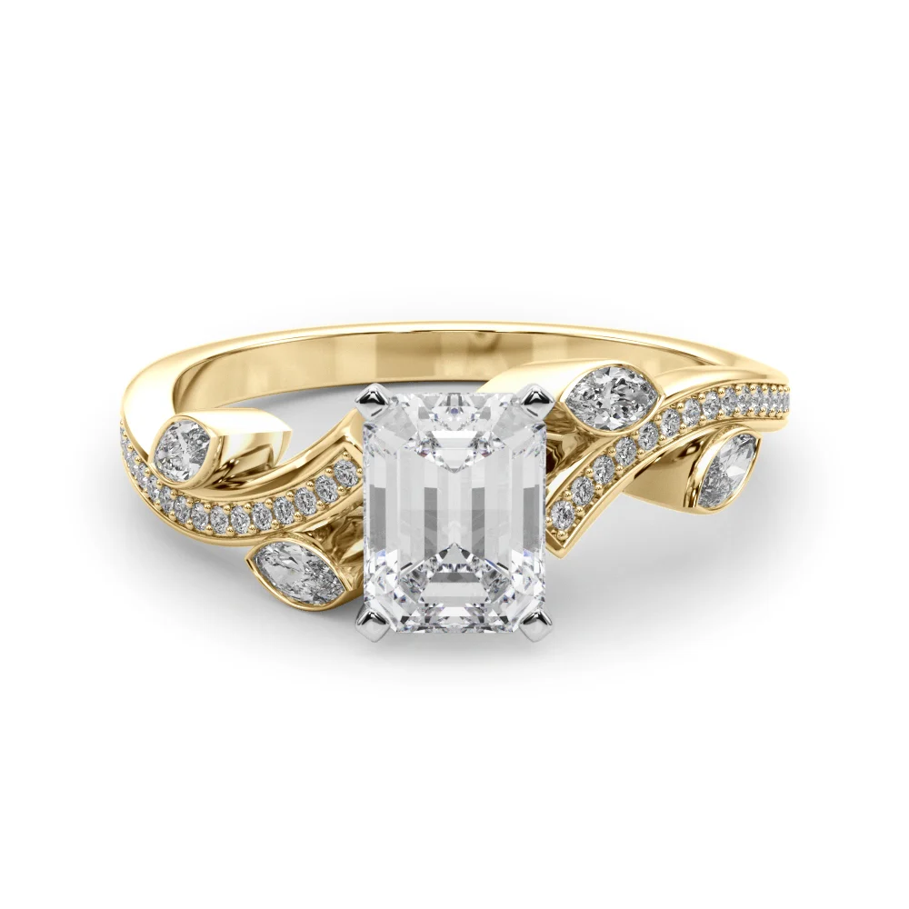 Marquise Accented Bypass Engagement Ring - Image 51