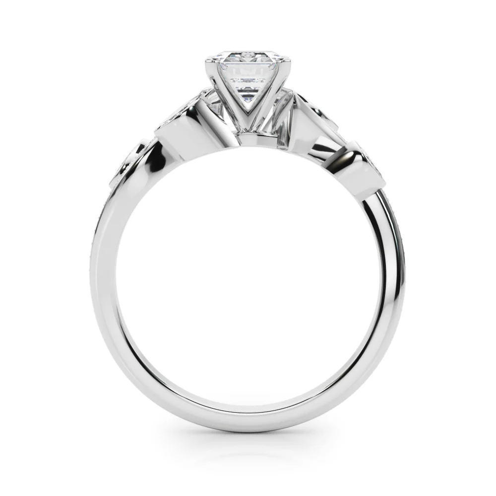 Marquise Accented Bypass Engagement Ring - Image 9