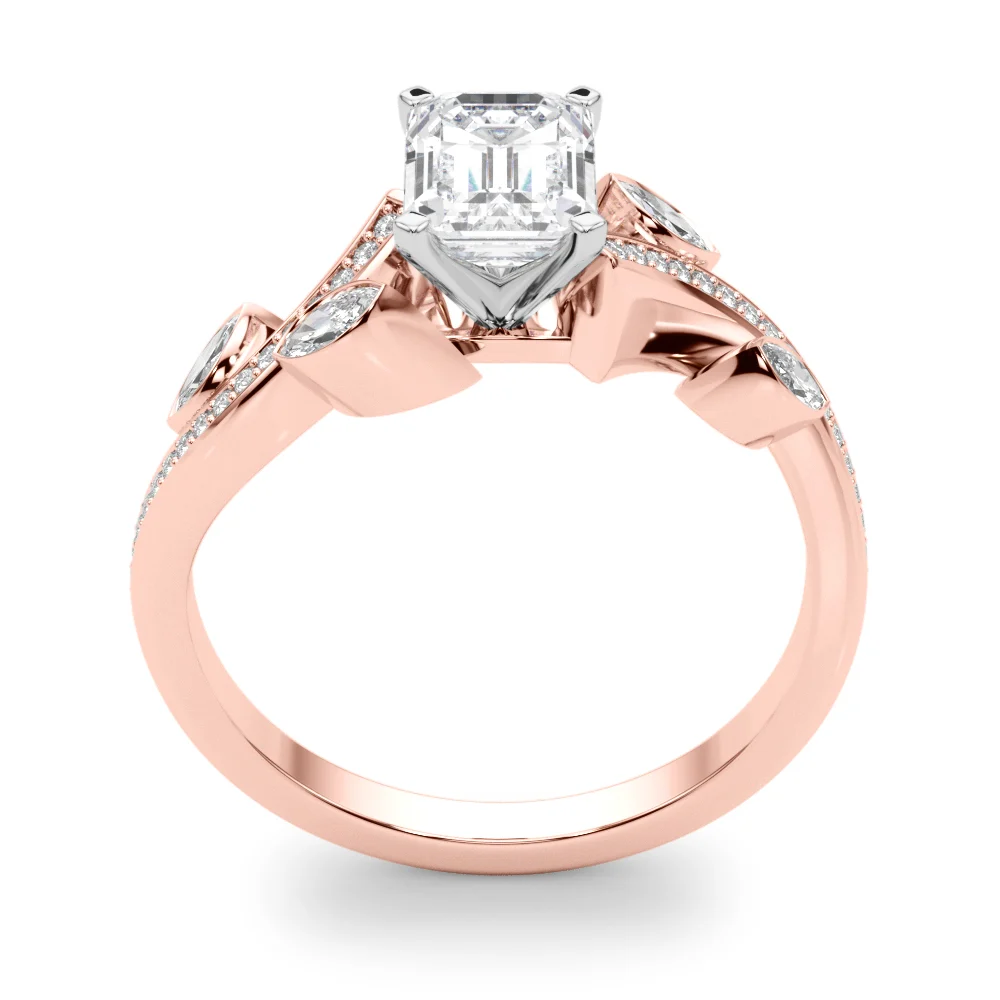 Marquise Accented Bypass Engagement Ring - Image 100