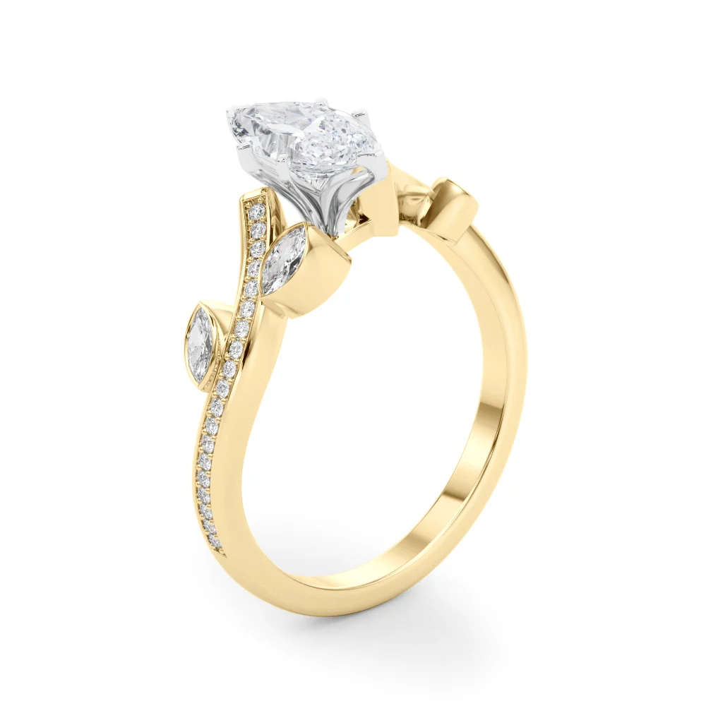 Marquise Accented Bypass Engagement Ring - Image 59