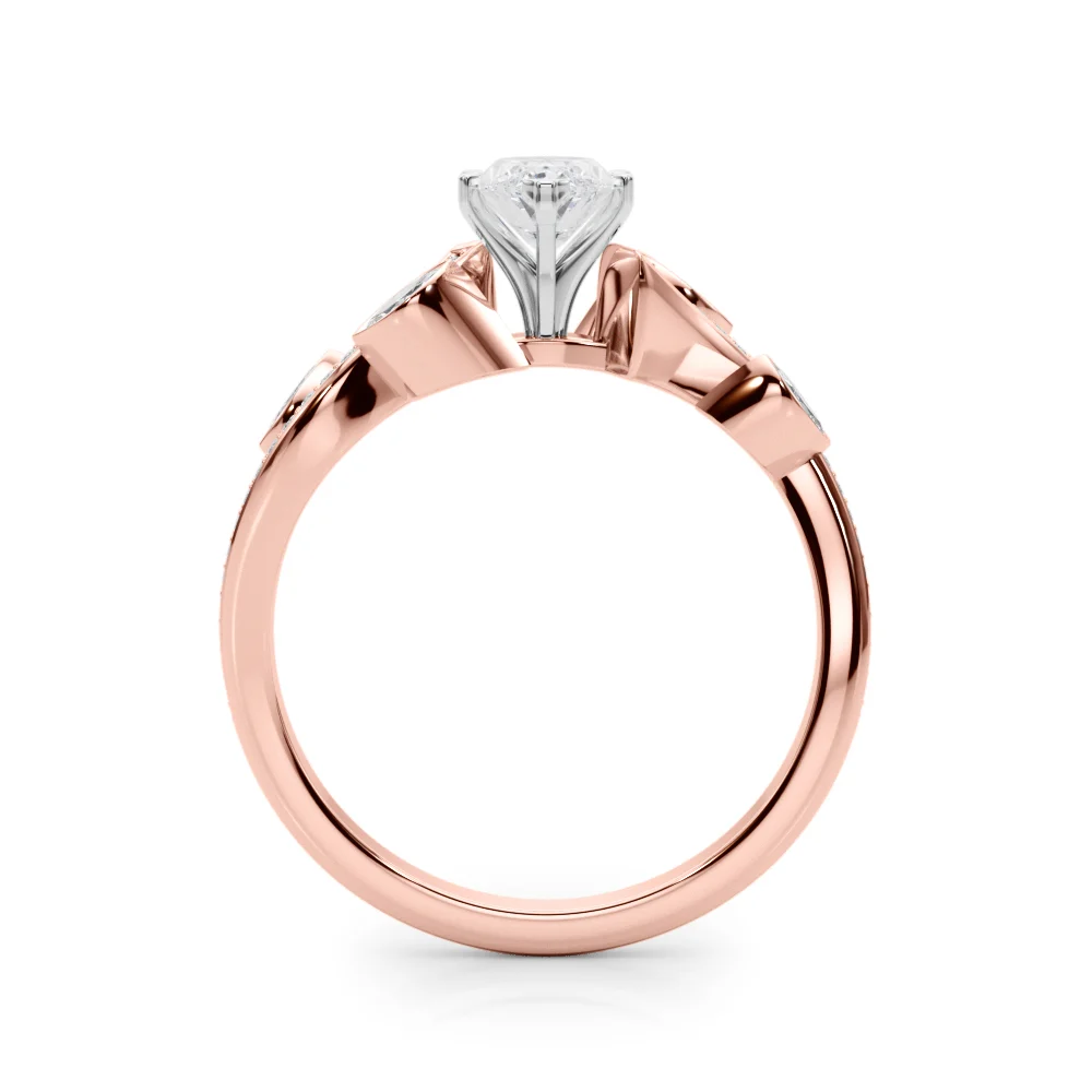 Marquise Accented Bypass Engagement Ring - Image 80