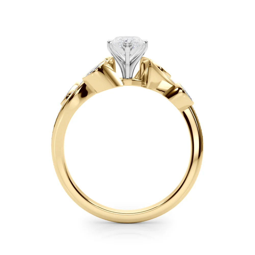 Marquise Accented Bypass Engagement Ring - Image 45