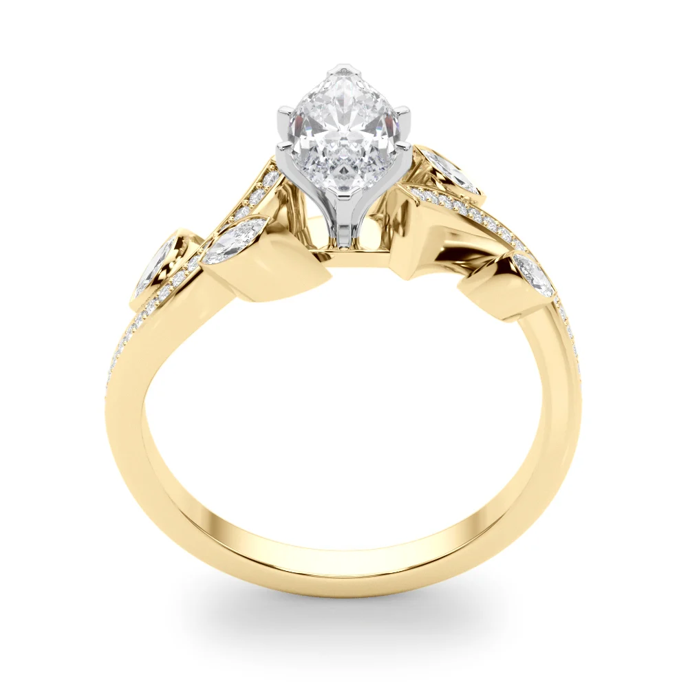 Marquise Accented Bypass Engagement Ring - Image 66