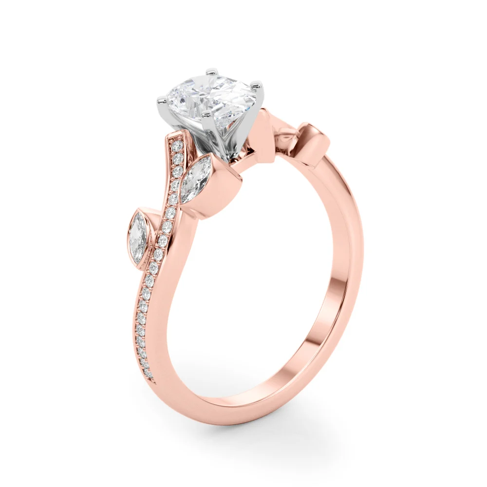 Marquise Accented Bypass Engagement Ring - Image 95
