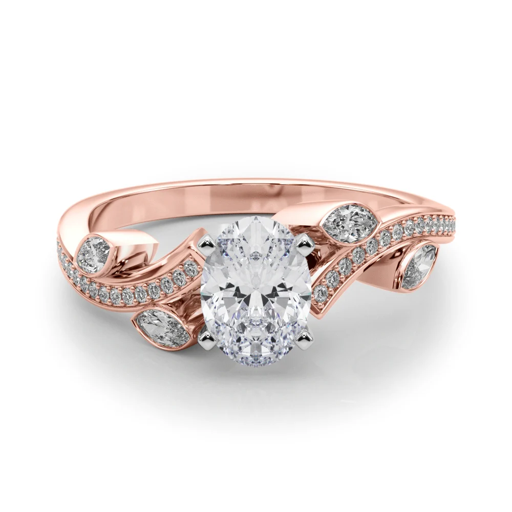 Marquise Accented Bypass Engagement Ring - Image 88