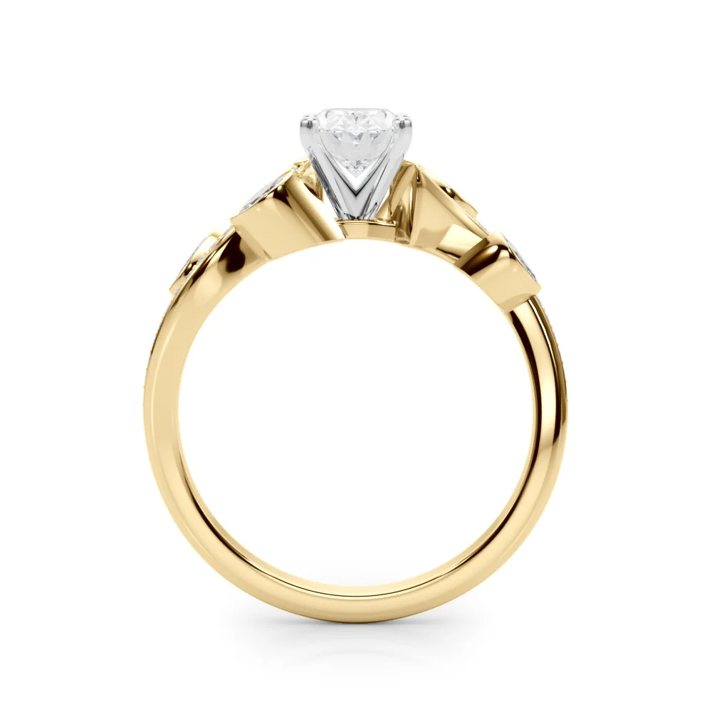 Marquise Accented Bypass Engagement Ring - Image 46