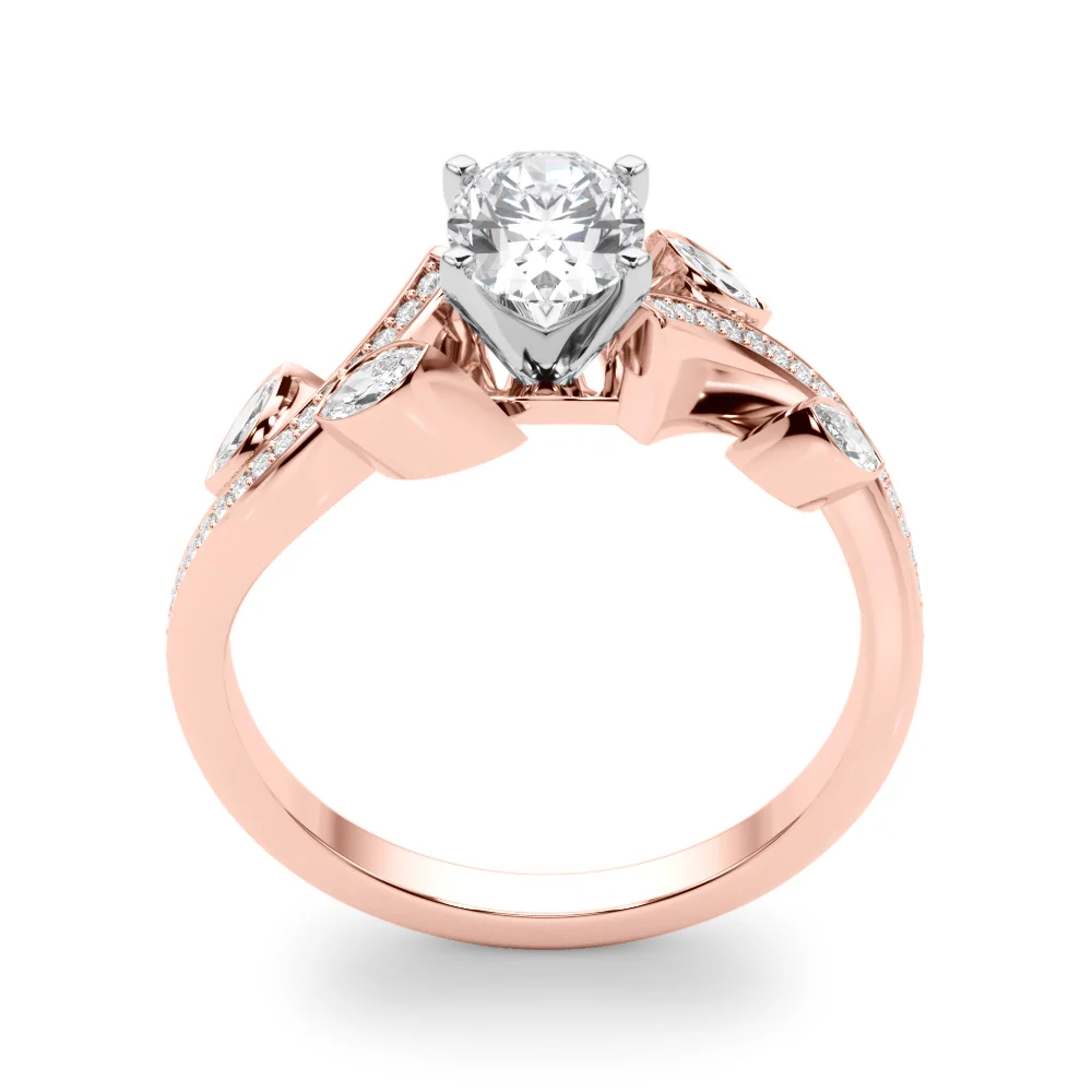 Marquise Accented Bypass Engagement Ring - Image 102