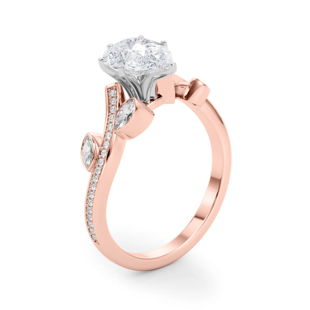 Marquise Accented Bypass Engagement Ring - Image 96