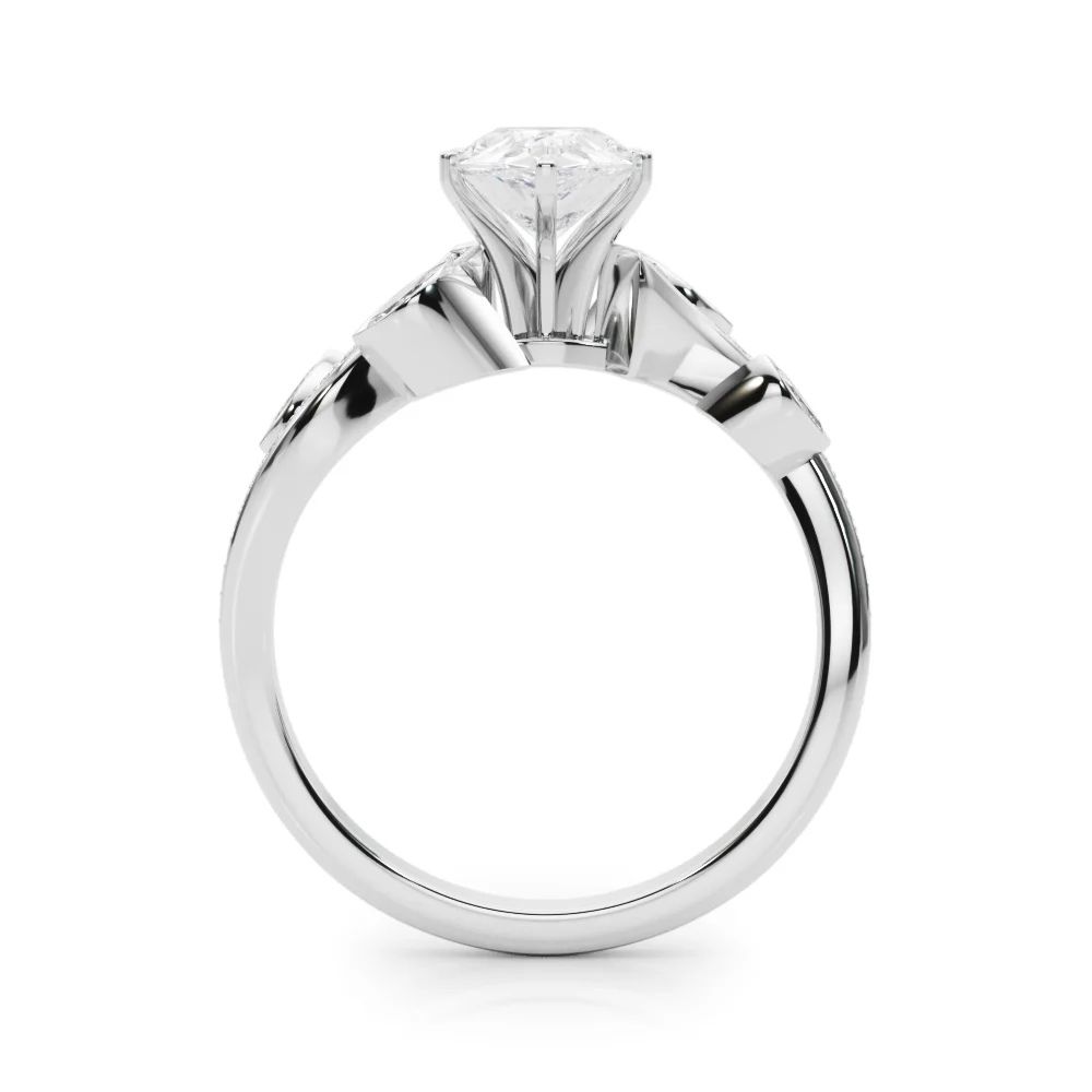 Marquise Accented Bypass Engagement Ring - Image 12