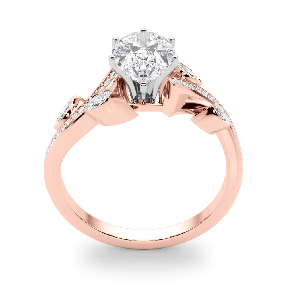 Marquise Accented Bypass Engagement Ring - Image 103
