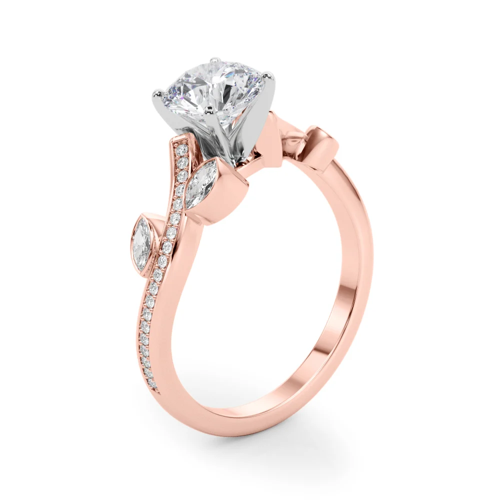 Marquise Accented Bypass Engagement Ring - Image 97