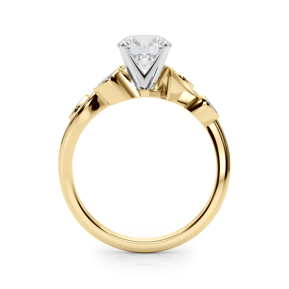 Marquise Accented Bypass Engagement Ring - Image 48