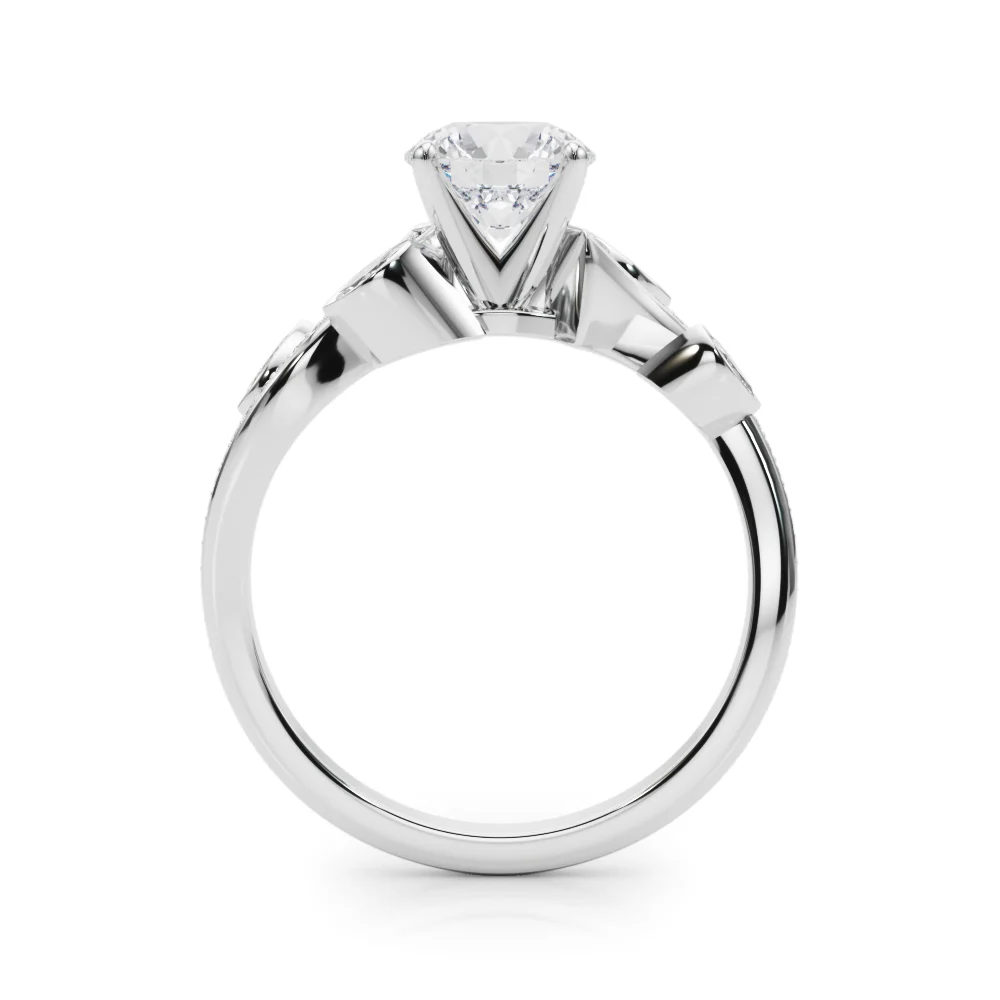 Marquise Accented Bypass Engagement Ring - Image 13