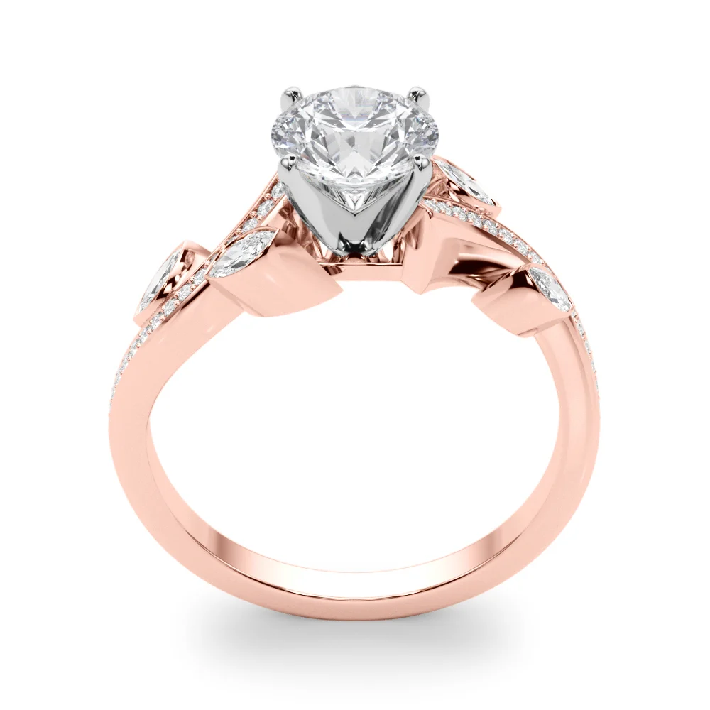 Marquise Accented Bypass Engagement Ring - Image 104