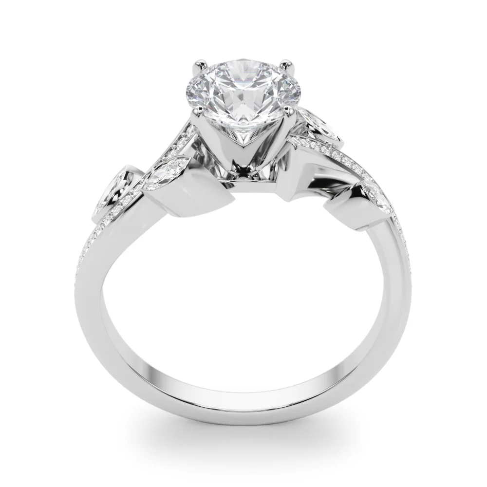 Marquise Accented Bypass Engagement Ring - Image 34