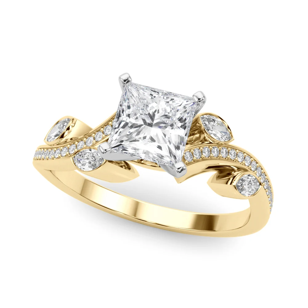 Marquise Accented Bypass Engagement Ring - Image 42