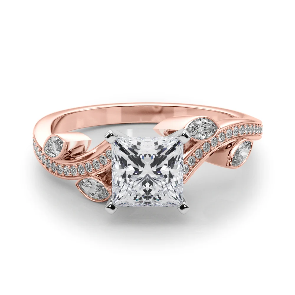 Marquise Accented Bypass Engagement Ring - Image 91