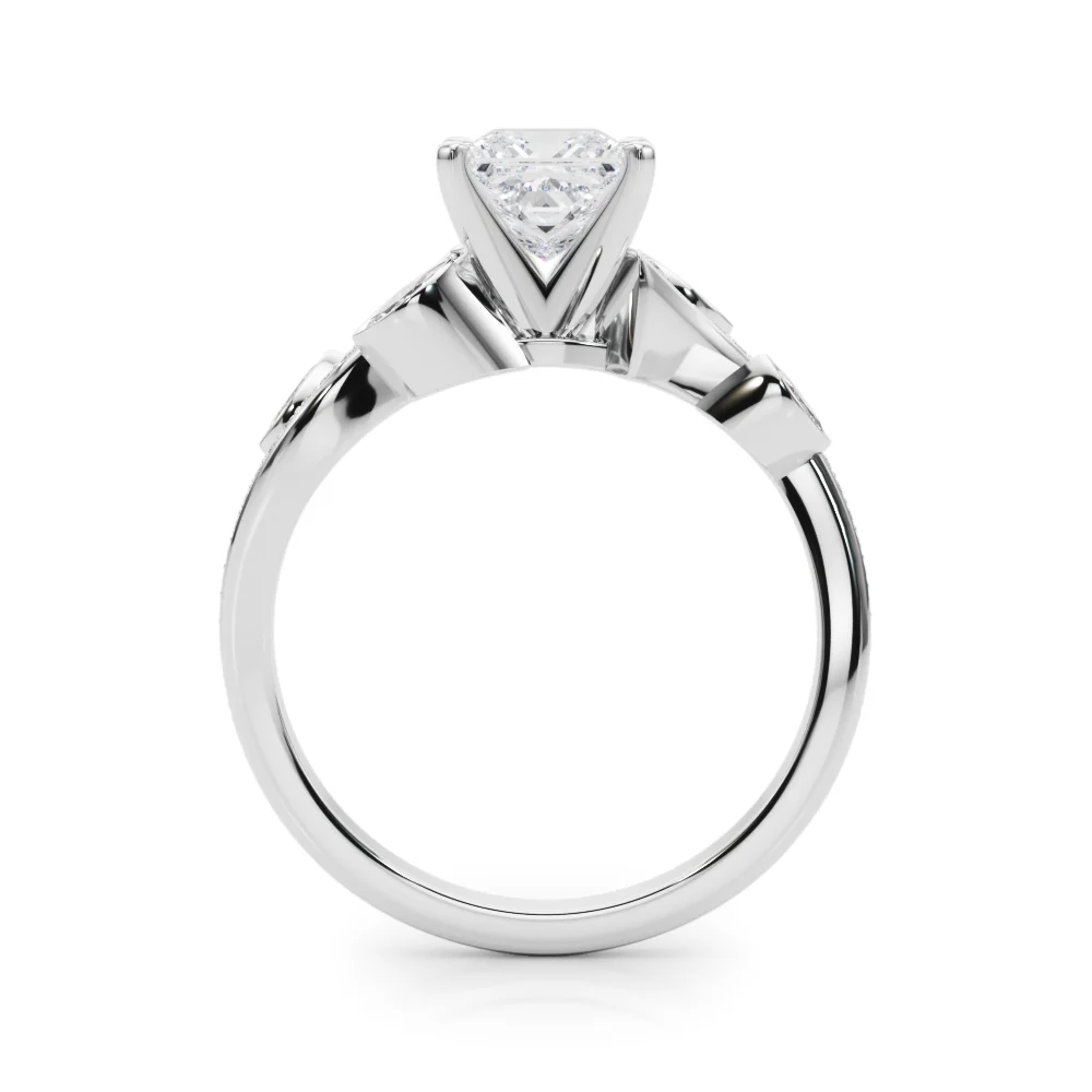 Marquise Accented Bypass Engagement Ring - Image 14