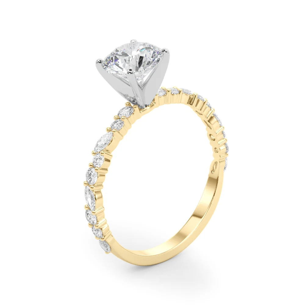 Shared Prong Engagement Ring - Image 9