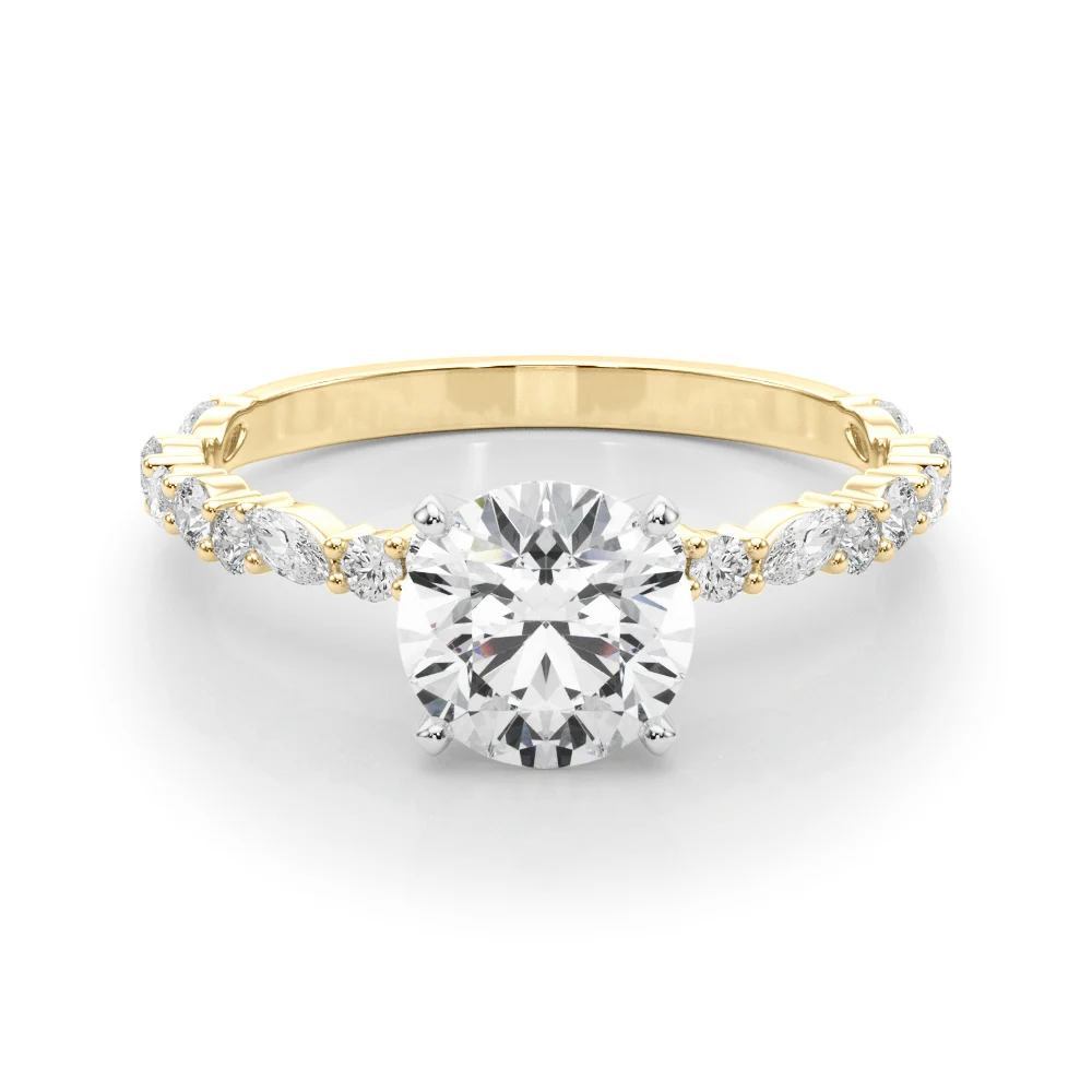 Shared Prong Engagement Ring - Image 8