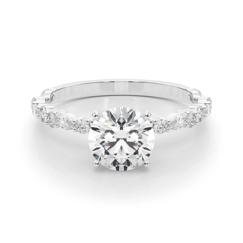 Shared Prong Engagement Ring - Image 3