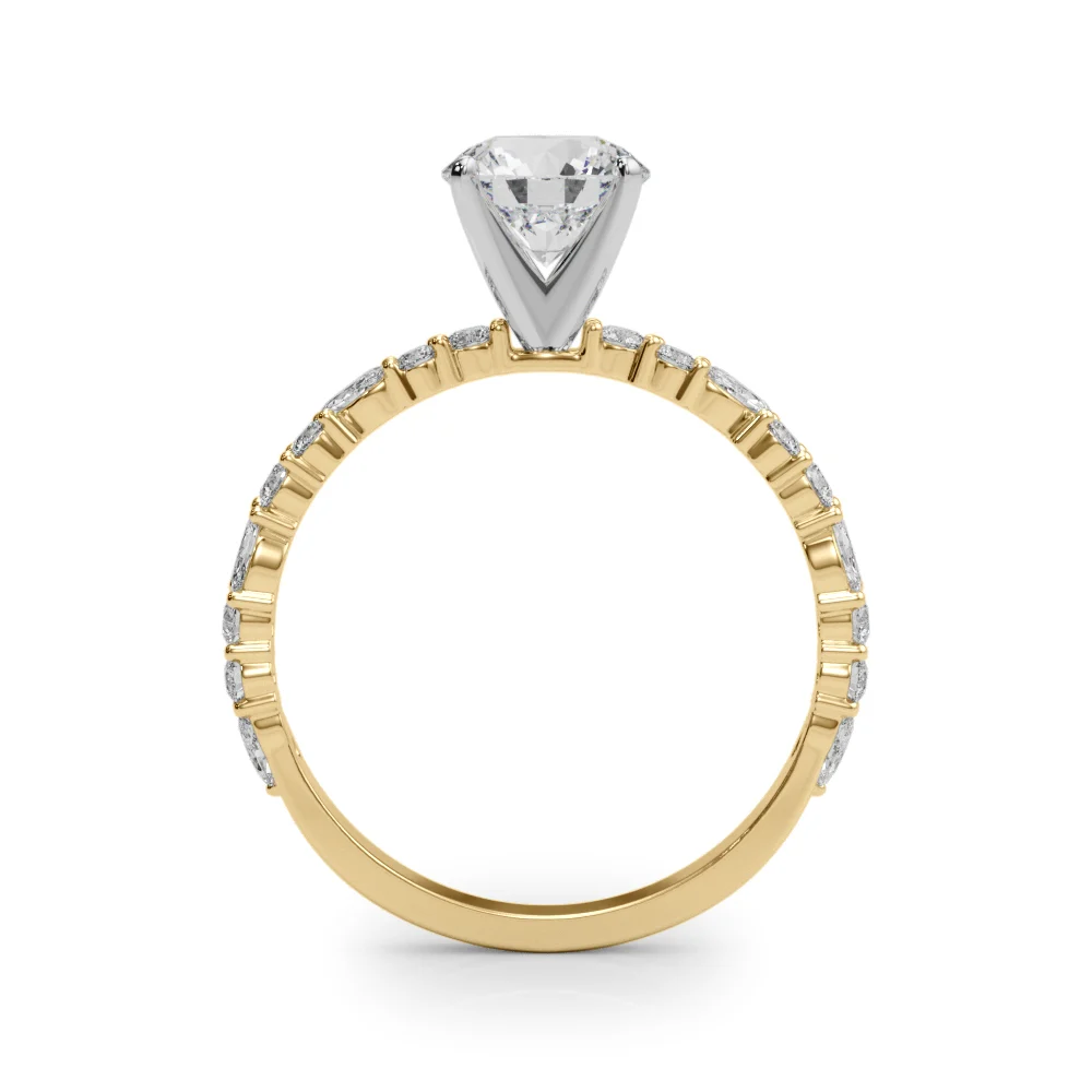 Shared Prong Engagement Ring - Image 7
