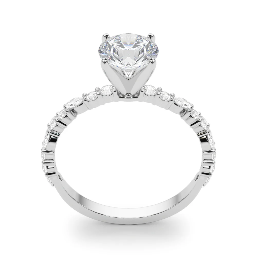 Shared Prong Engagement Ring - Image 5