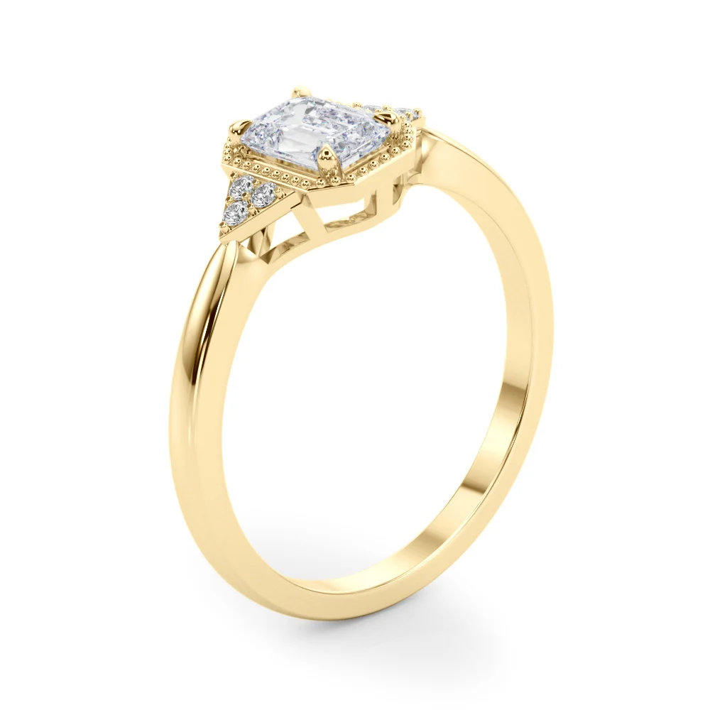Emerald Cut Engagement Ring - Image 9
