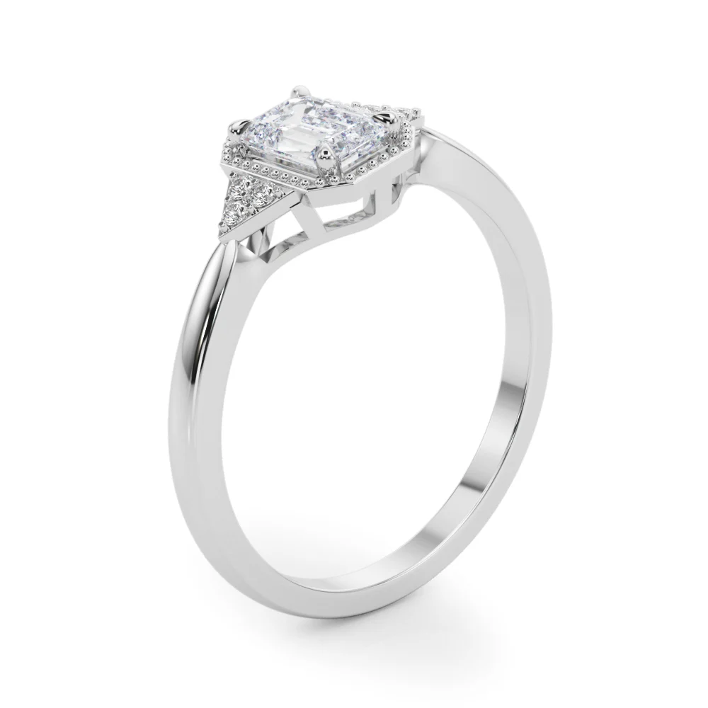 Emerald Cut Engagement Ring - Image 4