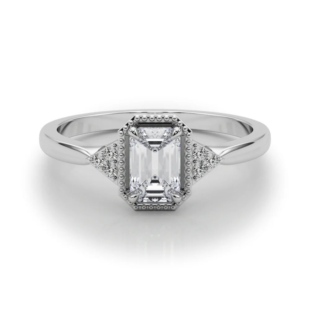 Emerald Cut Engagement Ring - Image 3