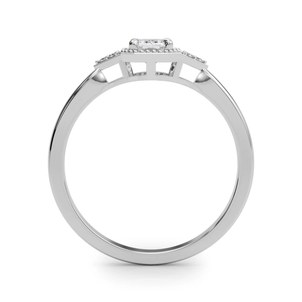 Emerald Cut Engagement Ring - Image 2