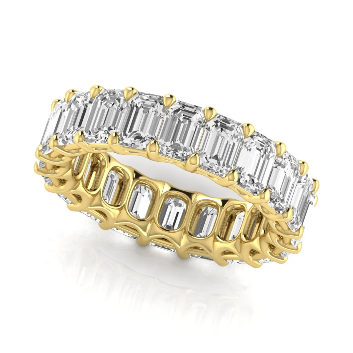 Diamond Emerald Cut Eternity Band - Image 4