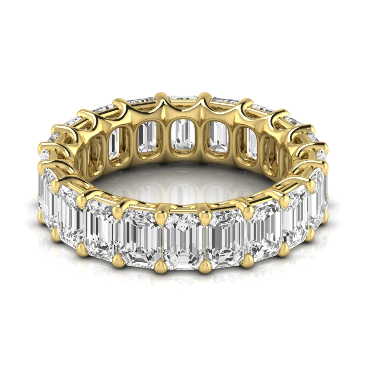 Diamond Emerald Cut Eternity Band - Image 5