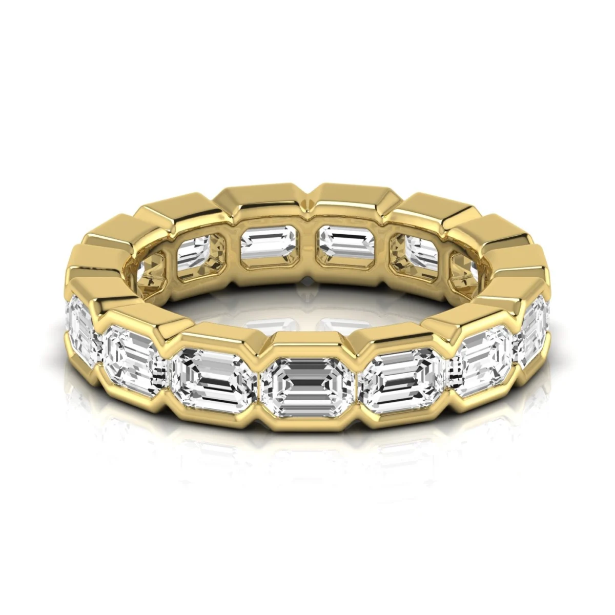 Diamond Emerald Cut Eternity Band - Image 5