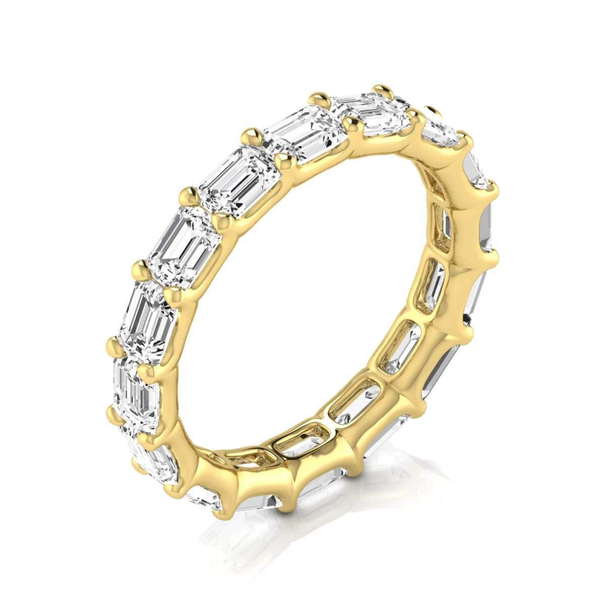 Diamond Emerald Cut Eternity Band - Image 6