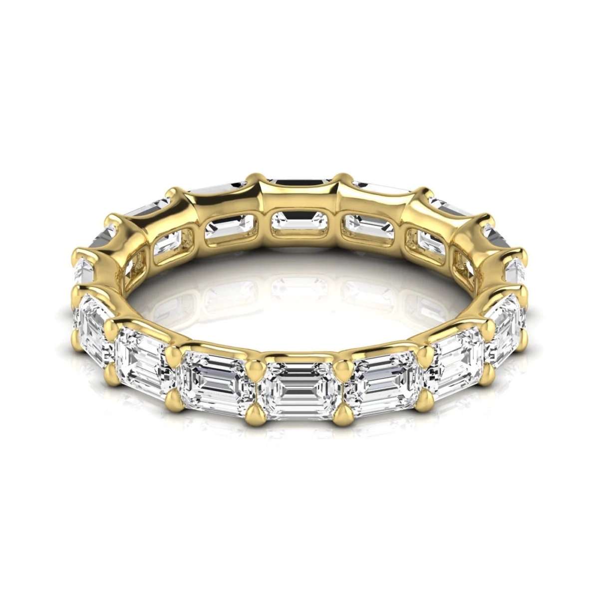 Diamond Emerald Cut Eternity Band - Image 5