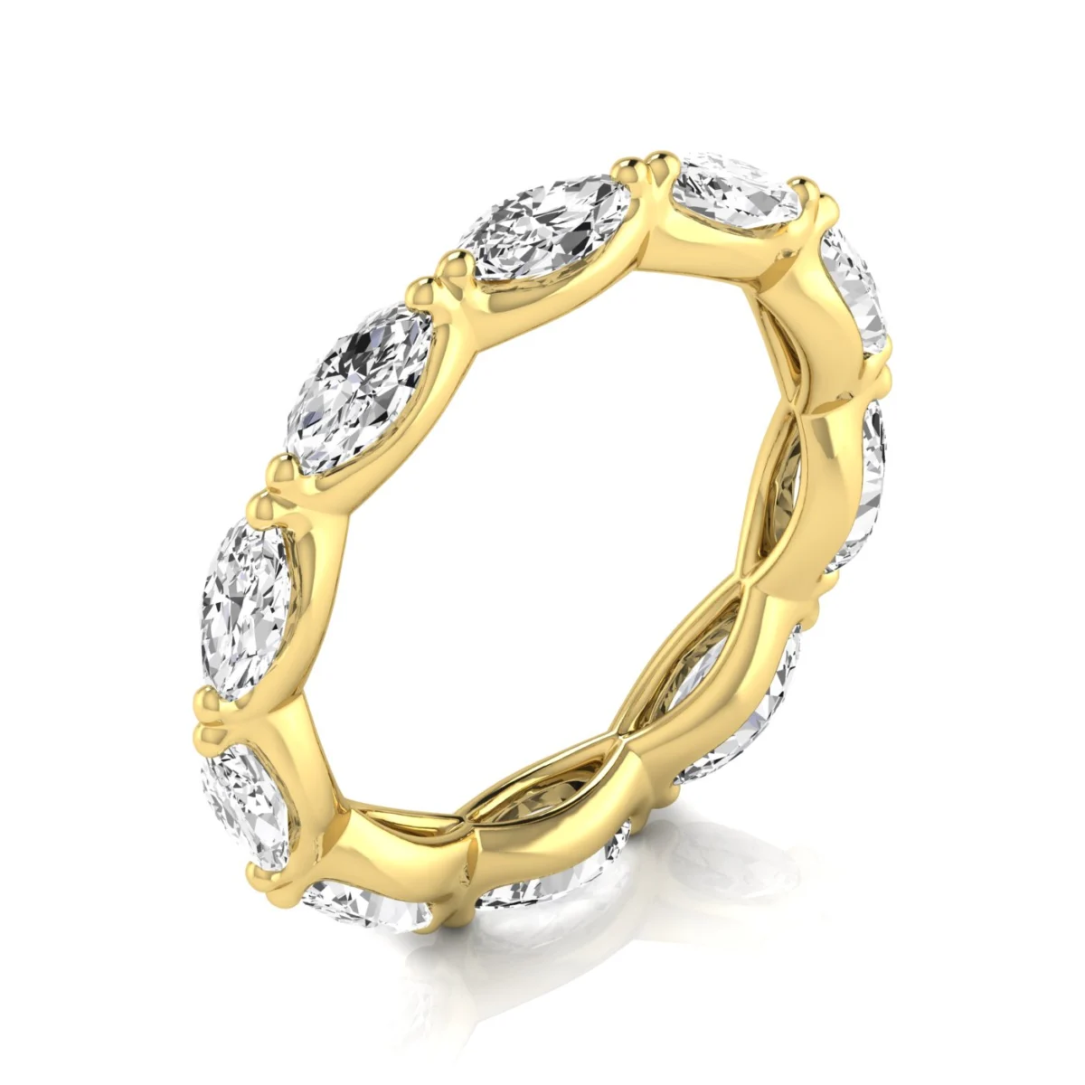 Diamond Emerald Cut Eternity Band - Image 6