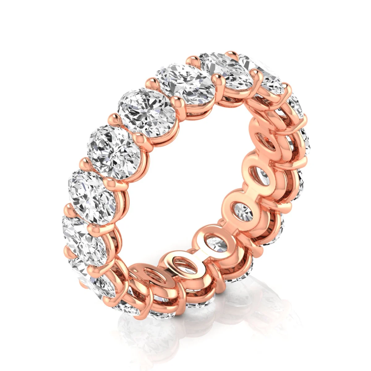 Diamonds Oval Eternity Band - Image 9