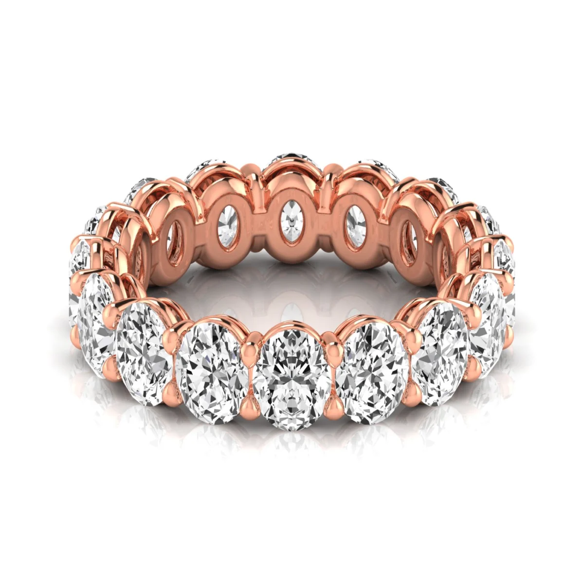 Diamonds Oval Eternity Band - Image 8