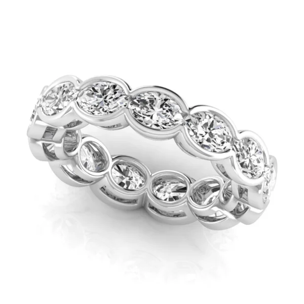 Diamond Emerald Cut Eternity Band