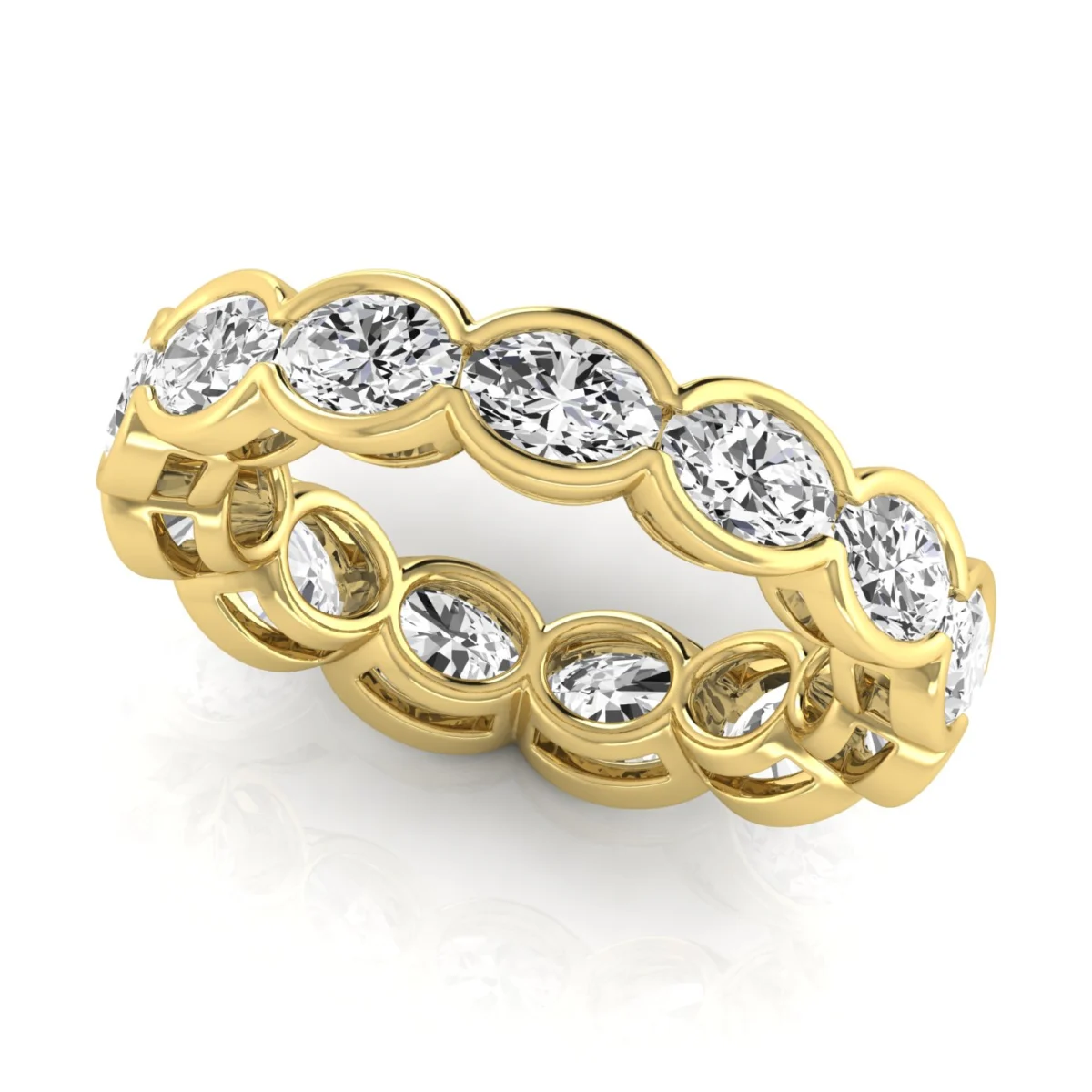 Diamond Emerald Cut Eternity Band - Image 4